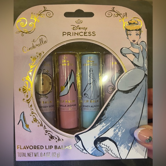 Disney | Makeup | Disney Cinderella Flavored Lip Balms Set | Poshmark